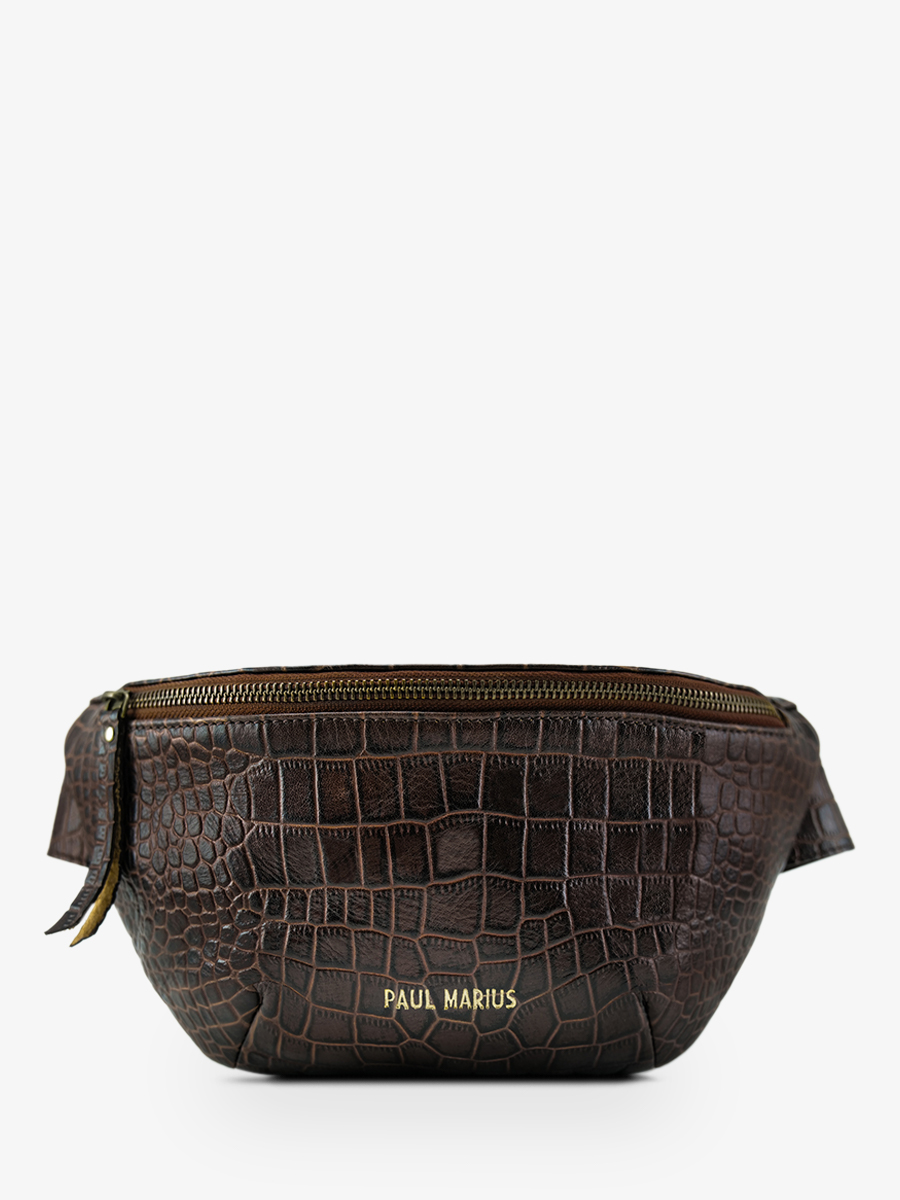foto-vista-frontal-bolsa-banana-cuero-mujer-labanane-alligator-marron-paul-marius-m503-a-db