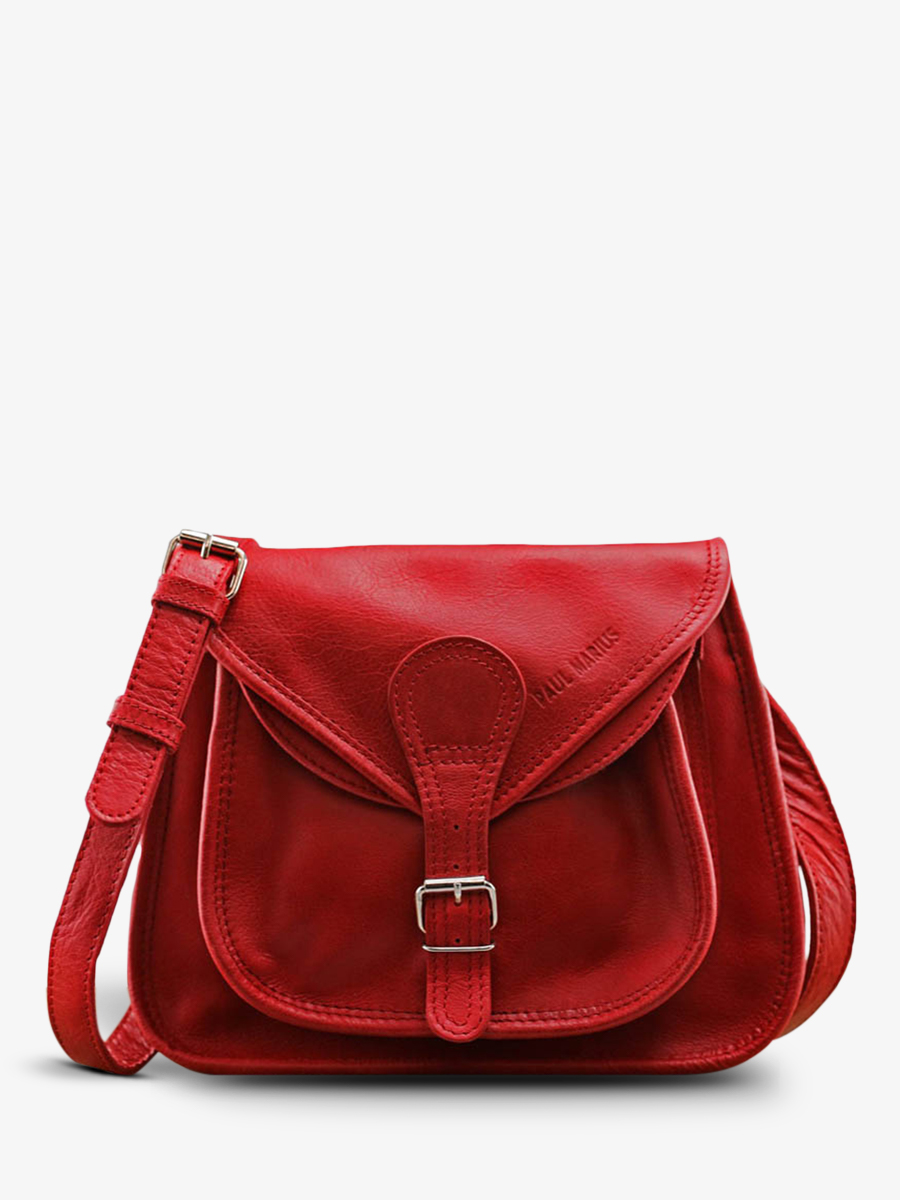 foto-vista-frontal-bolso-bandolera-cuero-mujer-rojo-labesace-rojo-paul-marius-m09-r