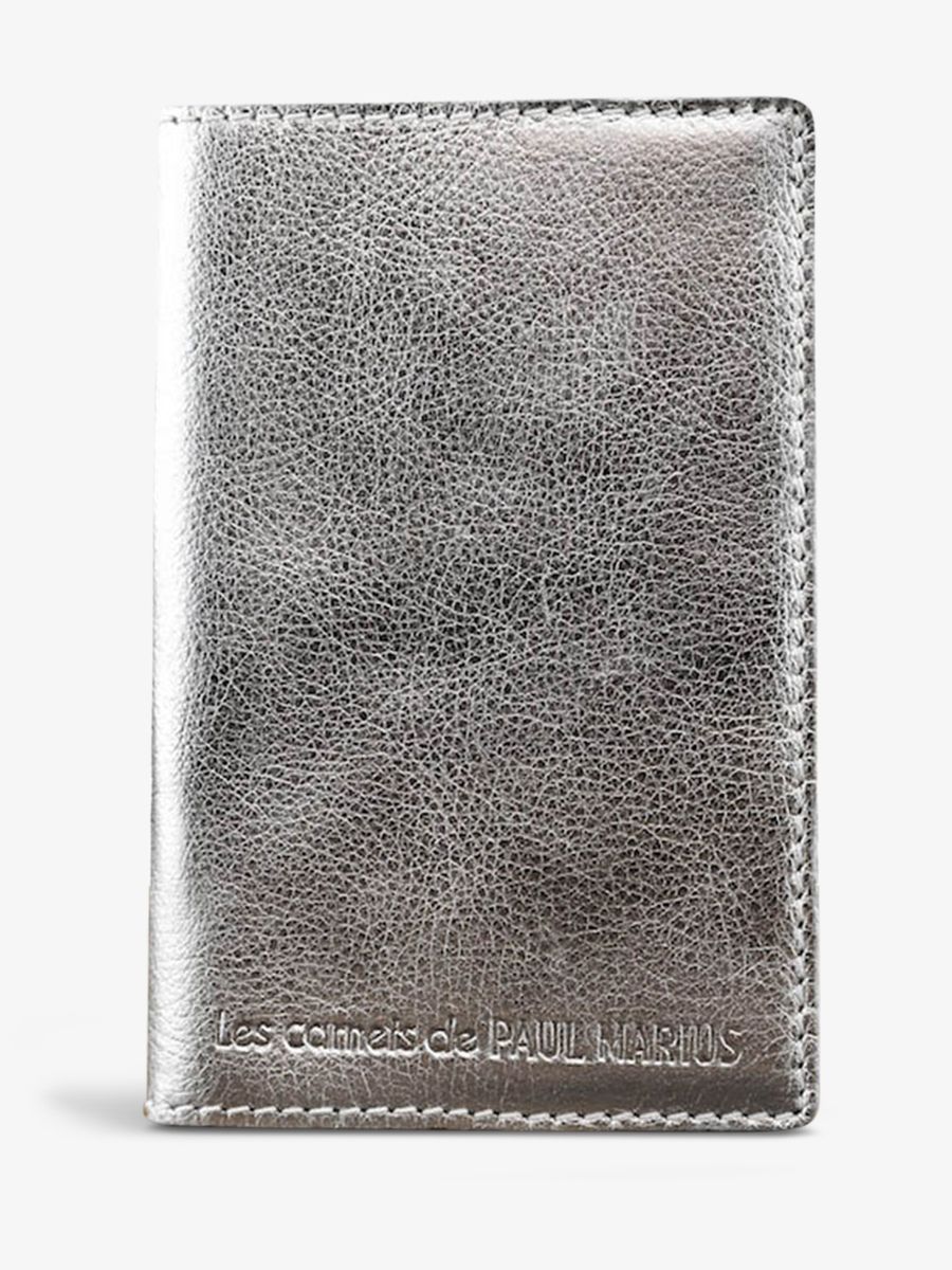 foto-vista-frontal-cuaderno-de-escritura-plateado-lecarnet-s-plateado-paul-marius-m61s-s