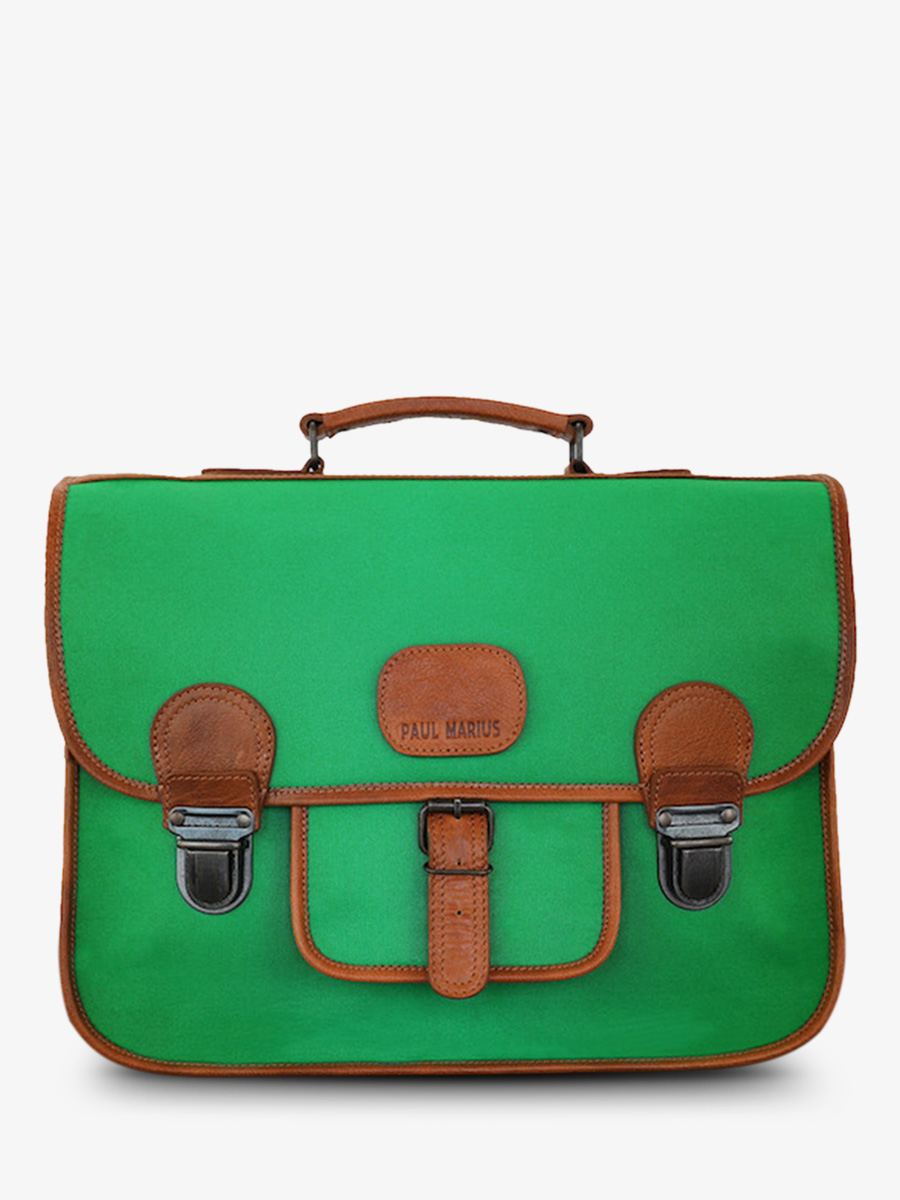 foto-vista-frontal-mochila-escolar-verde-lecartable-decolier-verde-paul-marius-m06s14-ol-ox-gr