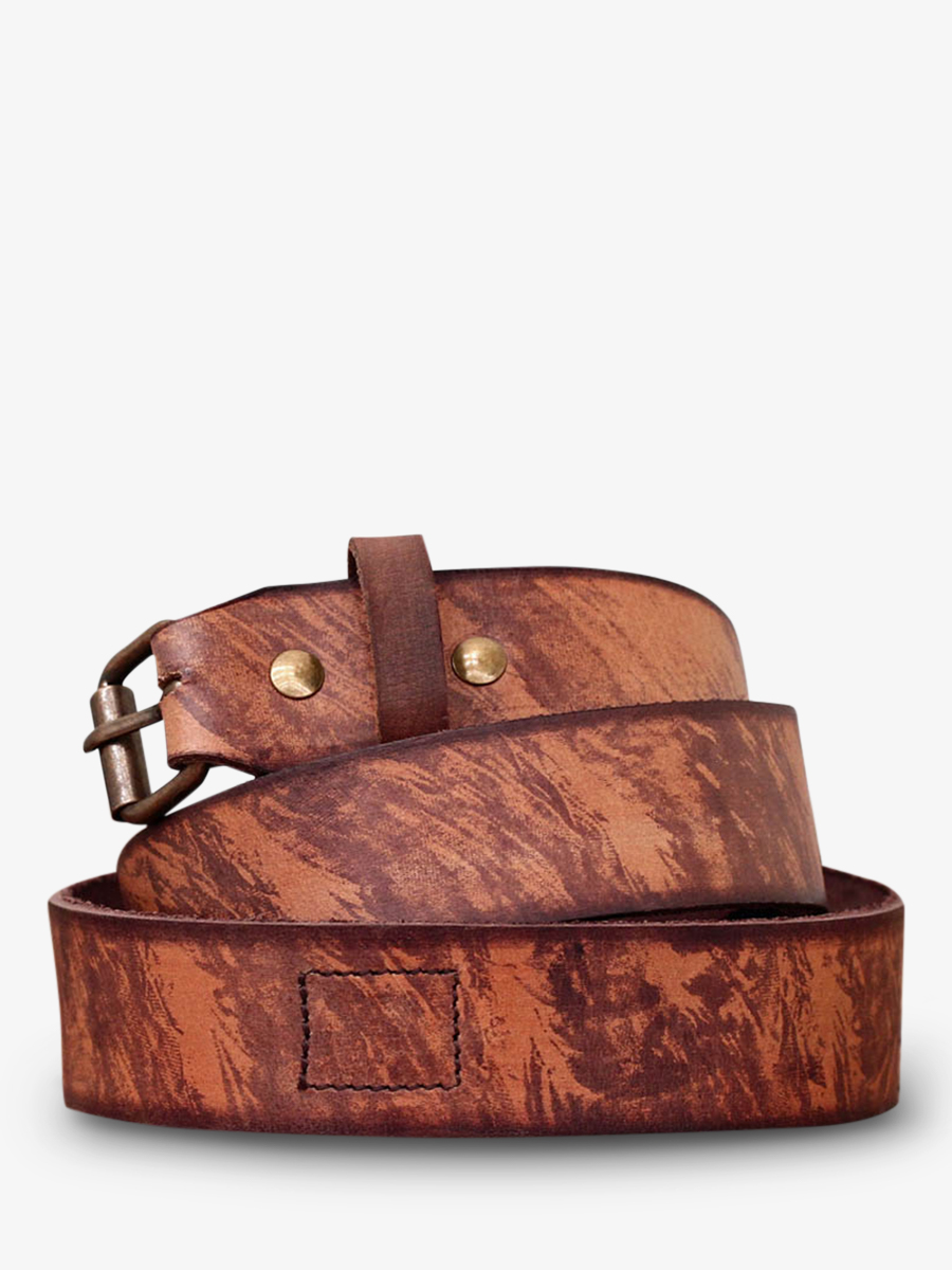 foto-vista-frontal-cinturón-de-cuero-para-hombre-marrón-laceinture-indie-brun-paul-marius-b-cd-br90
