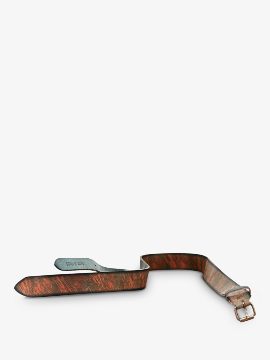 foto-vista-lateral-cinturón-de-cuero-para-hombre-verde-azul-laceinture-indie-cobalt-paul-marius-b-cd-dbl90