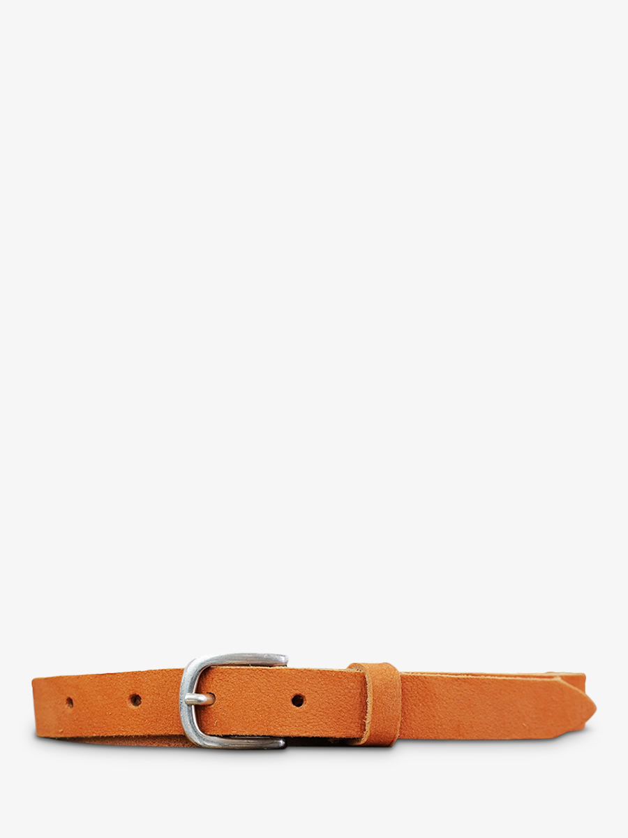 foto-vista-frontal-cinturón-de-cuero-para-hombre-y-mujer-naranja-laceinture-magnifique-nubuck-20mm-naranja-paul-marius-cdv-20-n-o