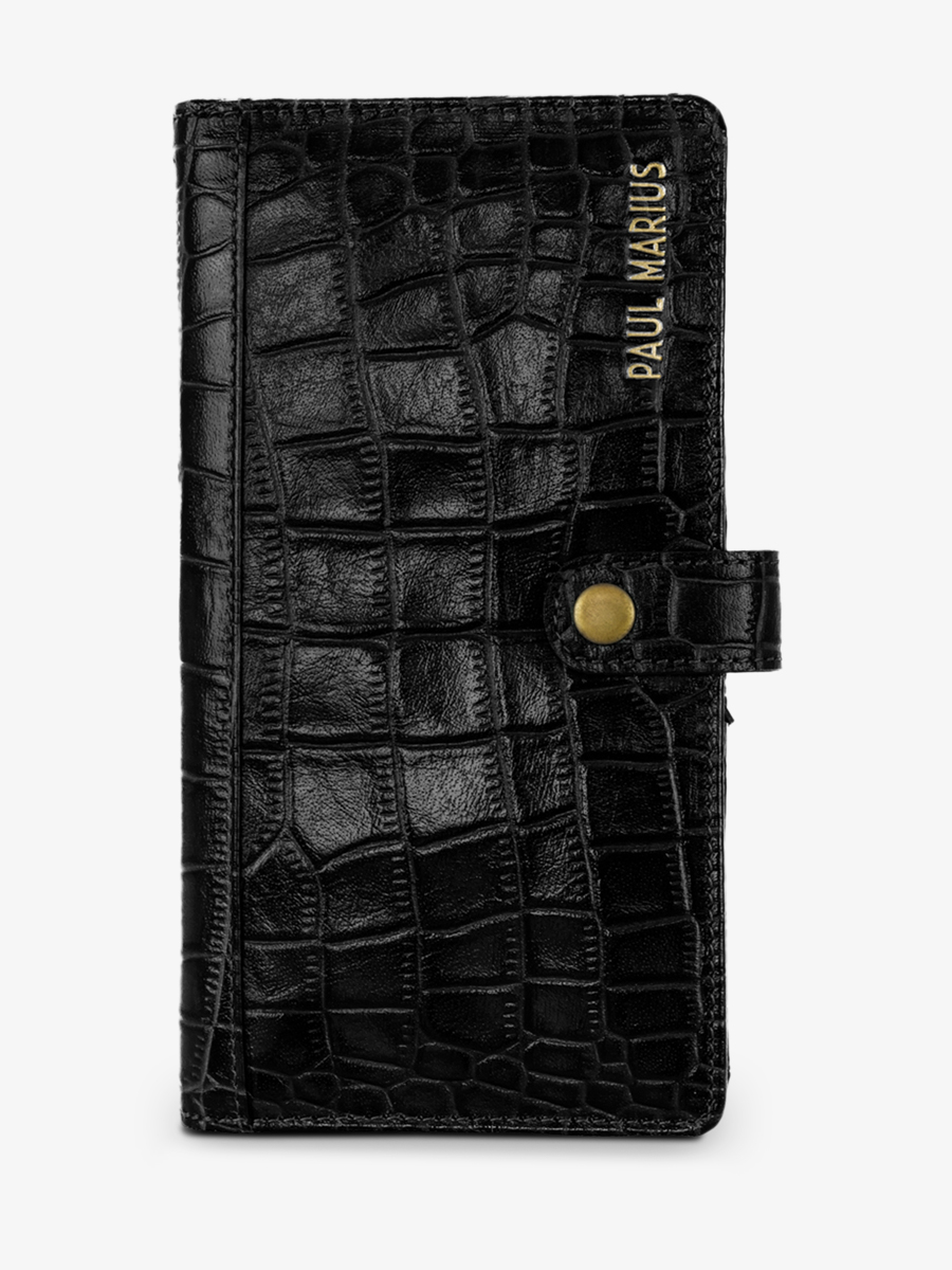 foto-vista-frontal-cartera-cuero-mujer-leportefeuille-charlotte-n2-alligator-negro-paul-marius-m67-a-b