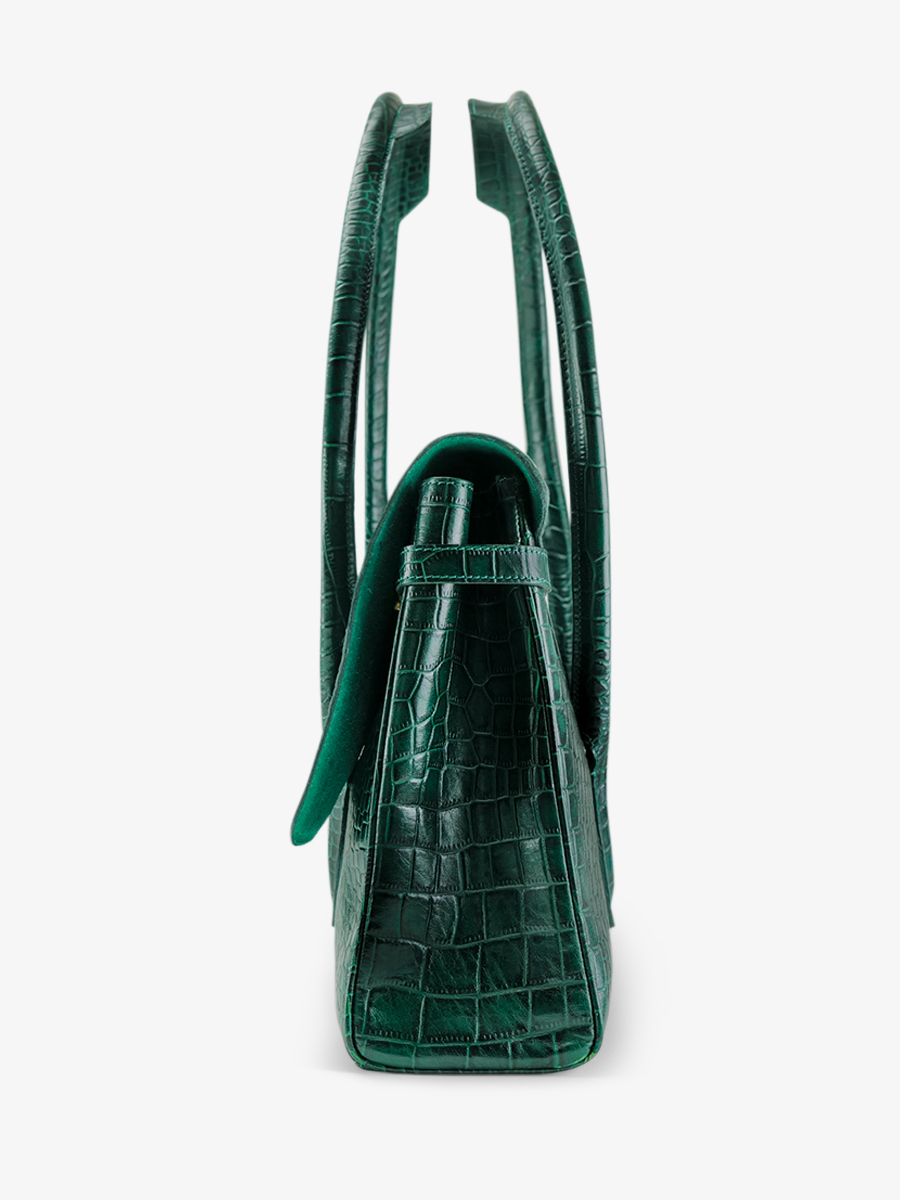 foto-vista-lateral-bolso-de-mano-de-cuero-para-mujer-colette-m-alligator-verde-paul-marius-w028m-a-dg