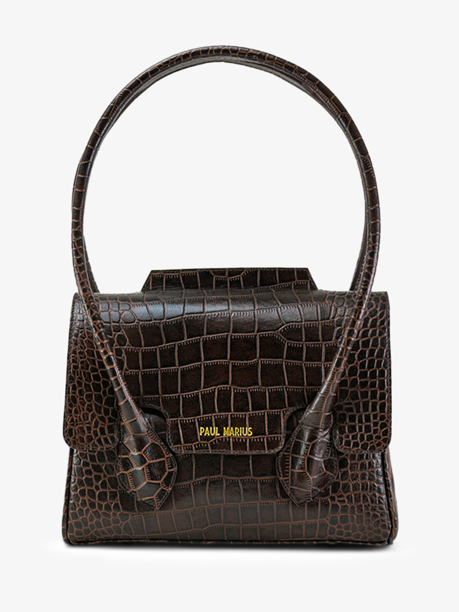 foto-vista-frontal-bolso-de-mano-de-cuero-para-mujer-colette-s-alligator-marron-paul-marius-w028s-a-db