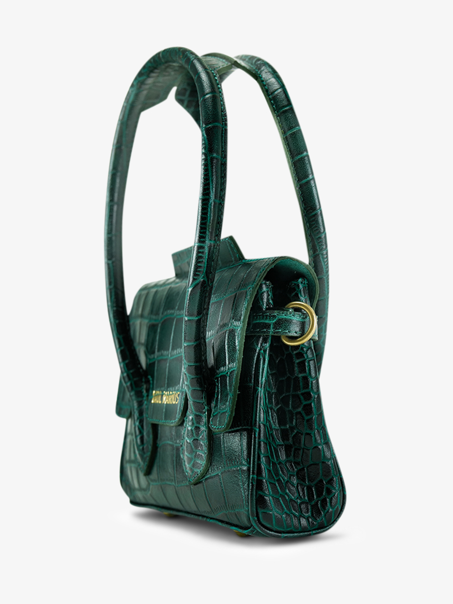foto-vista-lateral-bolso-de-mano-de-cuero-para-mujer-colette-xs-alligator-verde-paul-marius-w28xs-a-dg