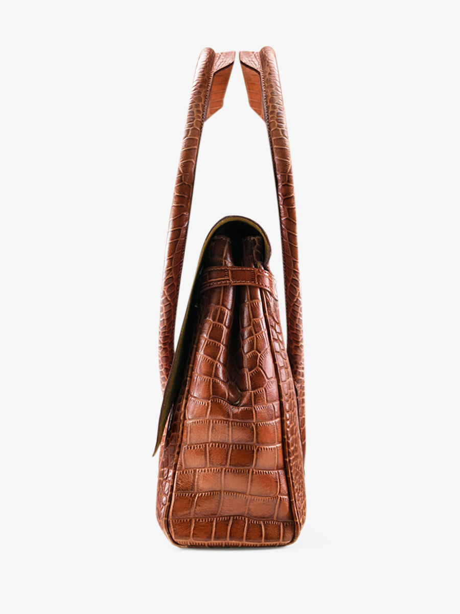 foto-vista-lateral-bolso-de-mano-de-cuero-para-mujer-marrón-colette-m-alligator-cocktail-ámbar-paul-marius-w28m-a-l