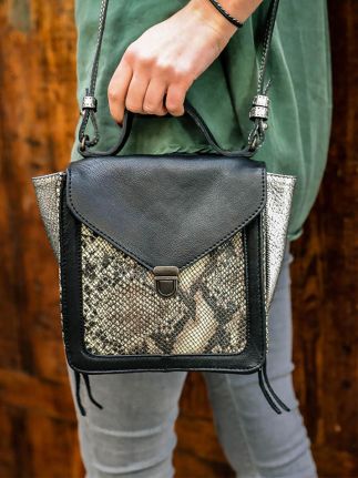 Mistinguette Python - Plateado / Negro