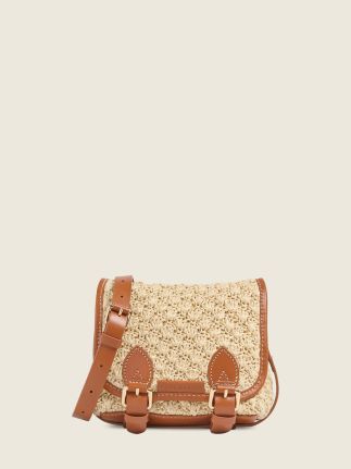 Loulou S Raphia - Naturel / Cognac
