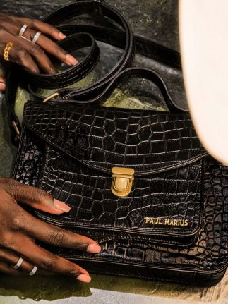 Mademoiselle George Alligator - Negro azabache