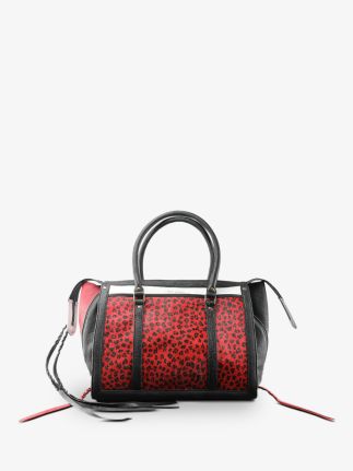 LeRive Droite - M - Leopard - Negro / Rojo