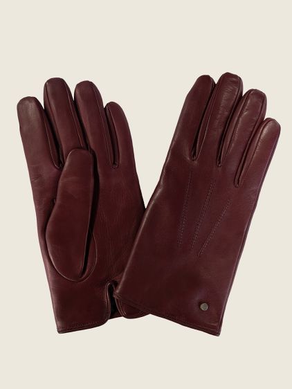 Guantes para hombre - Burdeos