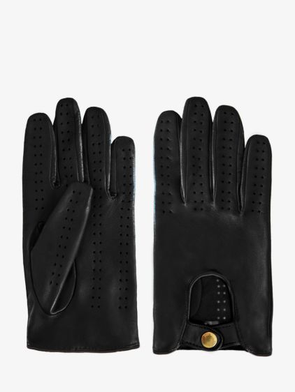 Guantes de piloto para hombre - Negro