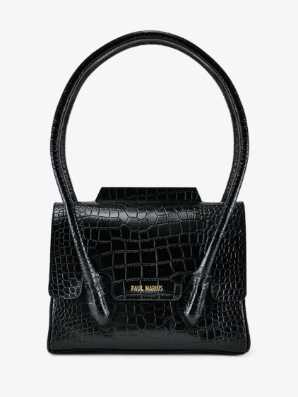 Colette S Alligator - Negro azabache
