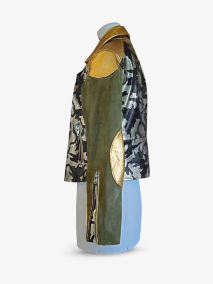 LePerfecto - Camuflaje caqui/dorado