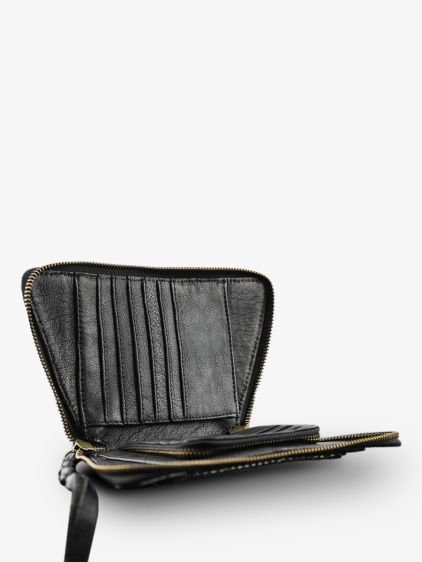 LePortefeuille Emma - Plateado / Negro