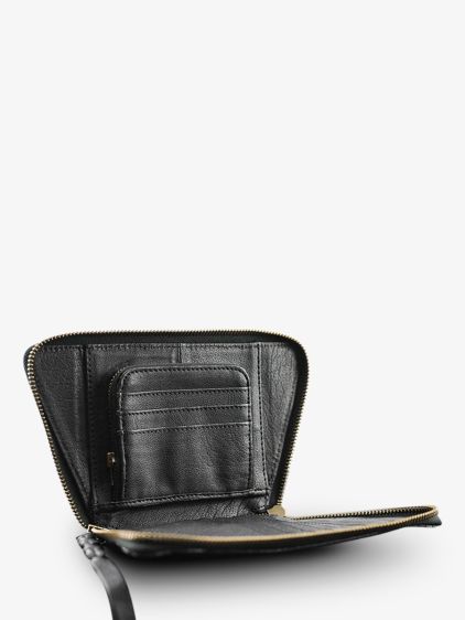 LePortefeuille Emma Python - Plateado / Negro