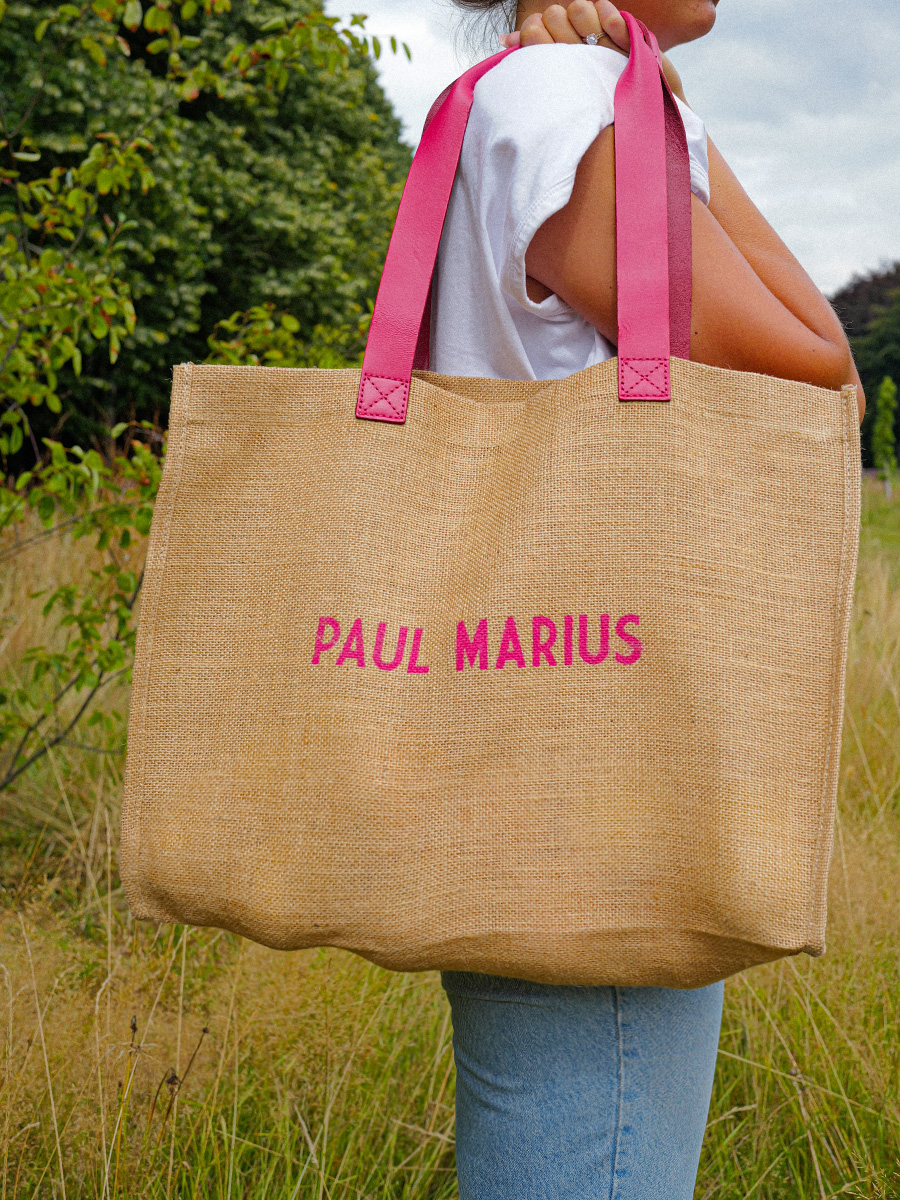 foto-vista-frontal-bolso-cabaña-yute-cuero-rosa-lecabas-jute-sorbet-framboise-paul-marius-sb01-sb-pi