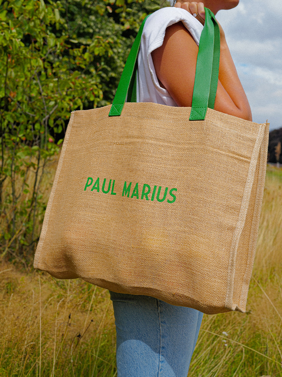 foto-vista-frontal-bolso-cabas-yute-cuero-verde-lecabas-jute-sorbet-kiwi-paul-marius-sb01-sb-gr