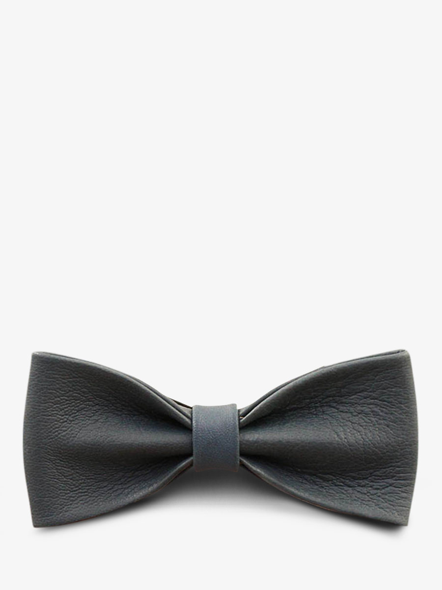 foto-vista-frontal-pajarita-de-cuero-para-hombre-azul-pajarita-azul-descolorida-paul-marius-bow-wb