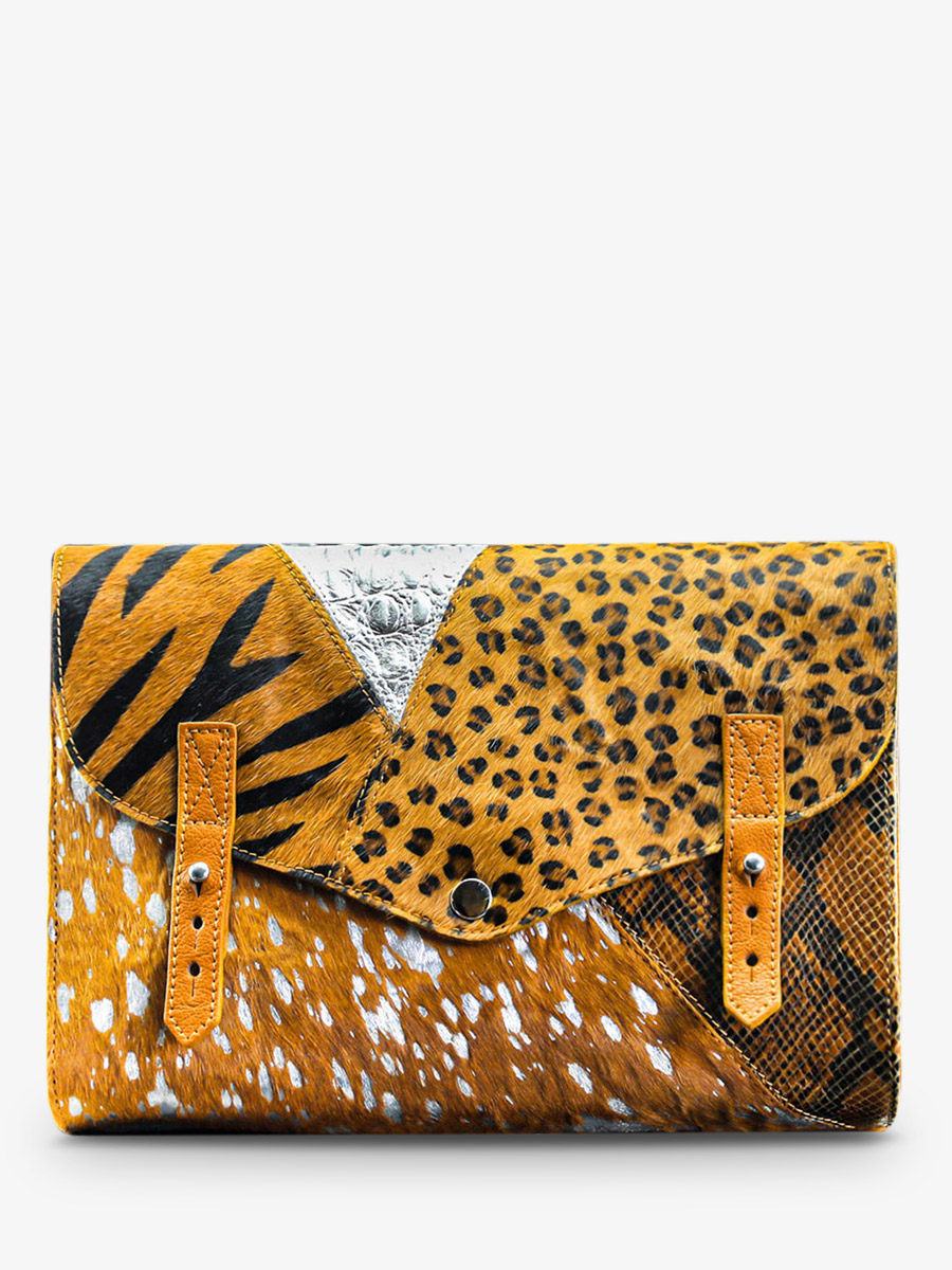 foto-vista-frontal-bolso-bandolera-cuero-mujer-amarillo-plateado-lindispensable-chimere-safran-argente-paul-marius-w08-ch-y-s