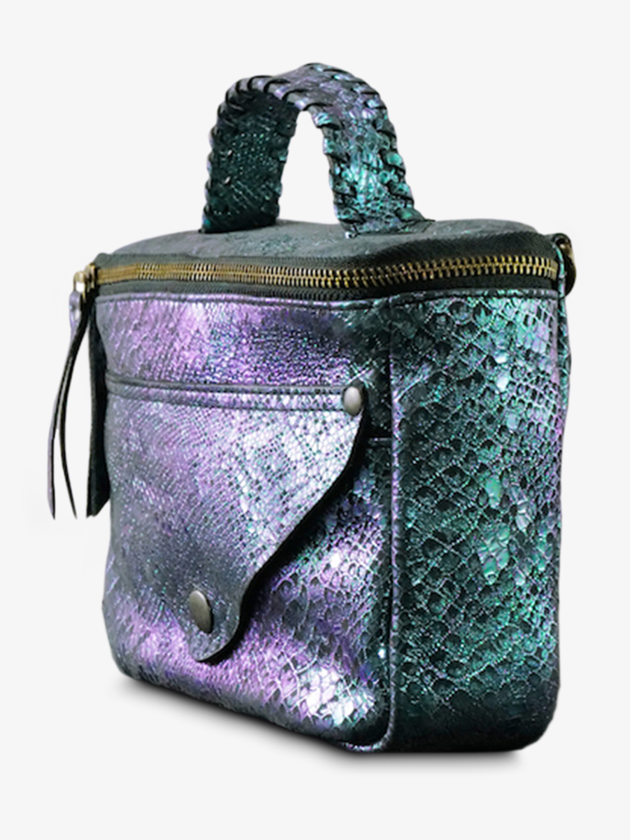 foto-vista-lateral-bolso-bandolera-cuero-mujer-azul-verde-legavroche-reedition-boreal-paul-marius-w26-msp