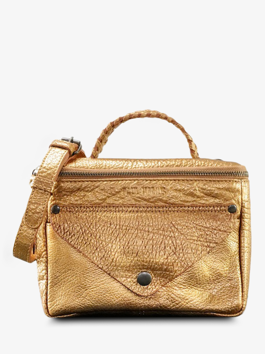 foto-vista-frontal-bolso-bandolera-cuero-mujer-dorado-legavroche-reedition-dorado-paul-marius-w26-g