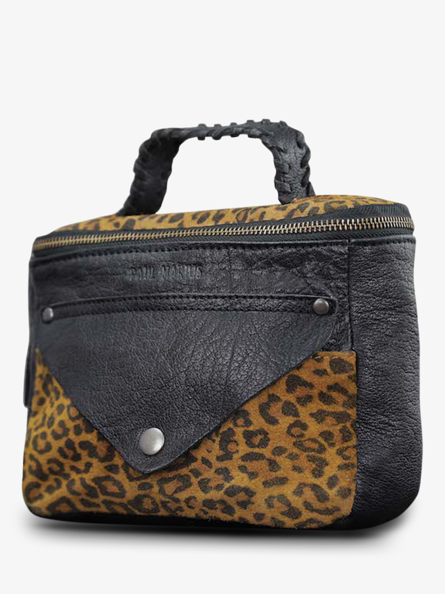 foto-vista-lateral-bolso-bandolera-cuero-mujer-negro-legavroche-reedition-leopard-noir-paul-marius-w26-lp-b