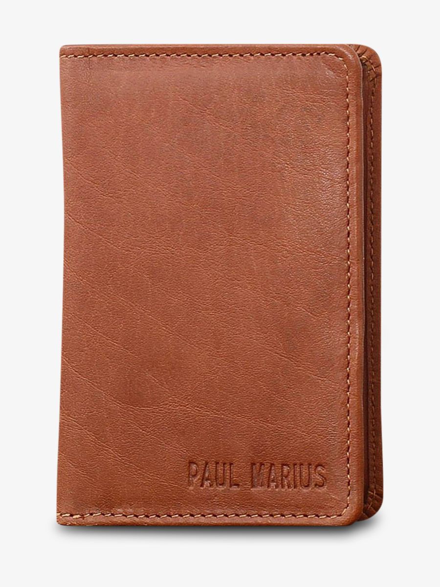 foto-vista-frontal-estuche-pasaporte-marrón-letui-para-pasaporte-natural-paul-marius-m64-l