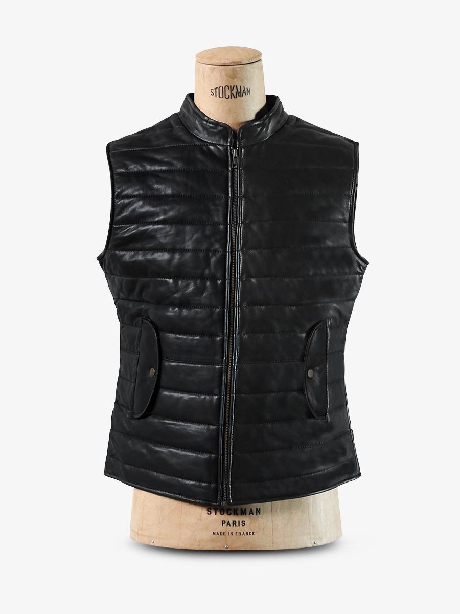 foto-vista-frontal-chaqueta-de-cuero-para-hombre-negra-ladoudoune-homme-noir-paul-marius-wcm-b-s