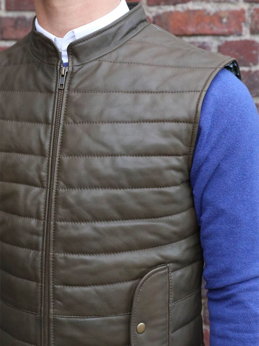 foto-vista-lateral-chaqueta-de-cuero-para-hombre-kaki-ladoudoune-homme-kaki-paul-marius-wcm-k-s