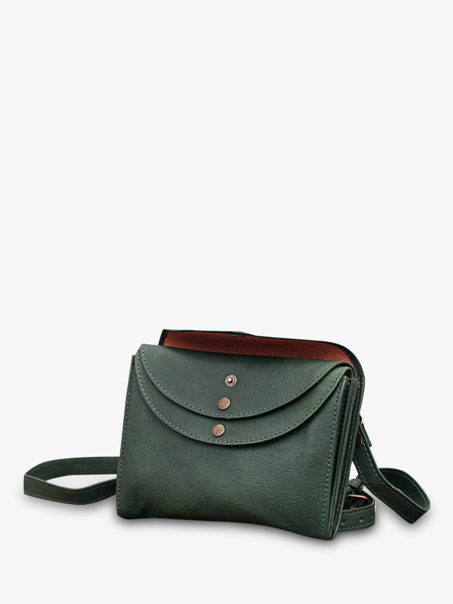 foto-vista-lateral-bolso-bandolera-cuero-mujer-verde-laminaudiere-verde-descolorido-paul-marius-m301-wg