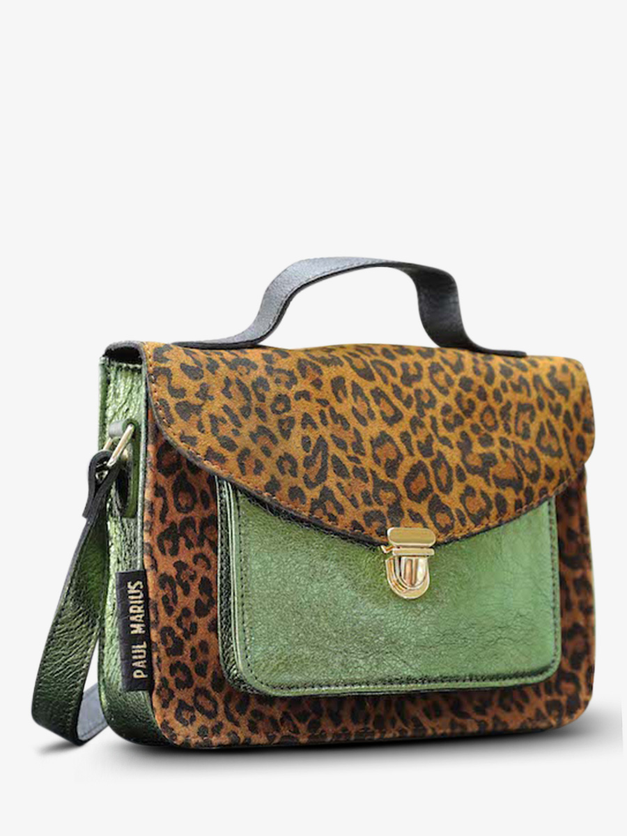 foto-vista-lateral-bolso-bandolera-cuero-mujer-marron-verde-mademoiselle-george-leopard-natural-kaki-metalizado-paul-marius-w05-lp-l-mcgr