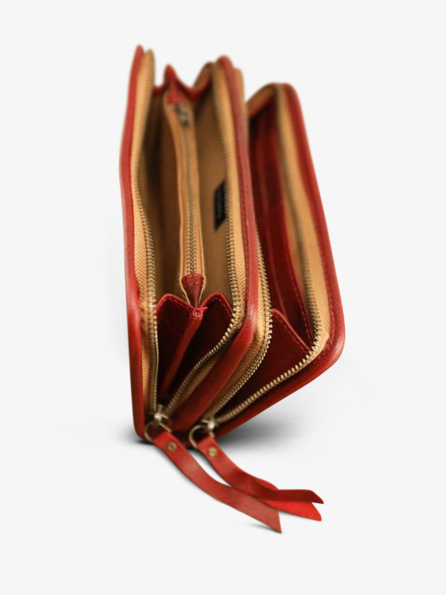 foto-vista-lateral-cartera-cuero-mujer-roja-moncompagnon-roja-aceitada-paul-marius-lw-oro