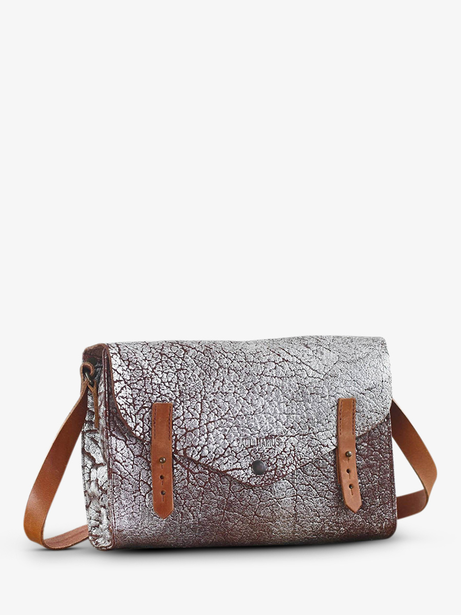 foto-vista-lateral-bolso-bandolera-cuero-mujer-plateado-lindispensable-ámbar-plateado-paul-marius-w08-bs