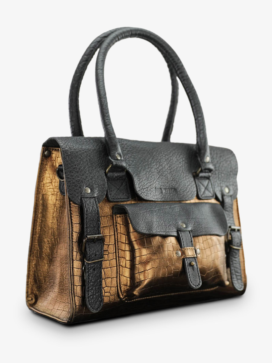foto-vista-lateral-bolso-bandolera-cuero-mujer-negro-lerive-gauche-m-alligator-negro-cobre-paul-marius-w01m-a-b-c