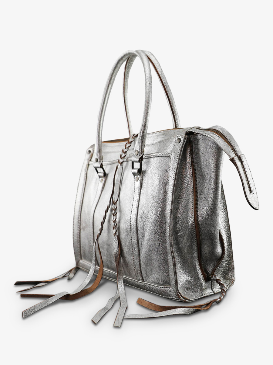 foto-vista-lateral-bolso-de-mano-de-cuero-para-mujer-plateado-lerive-droite-m-ámbar-plateado-paul-marius-w19m-bs