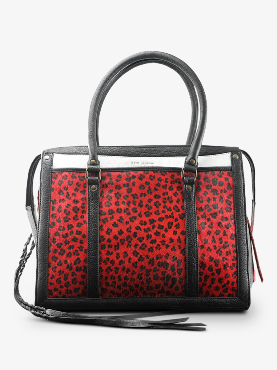foto-vista-frontal-bolso-de-mano-cuero-business-negro-rojo-lerive-droite-l-leopardo-negro-rojo-paul-marius-w19l-lp-b-r
