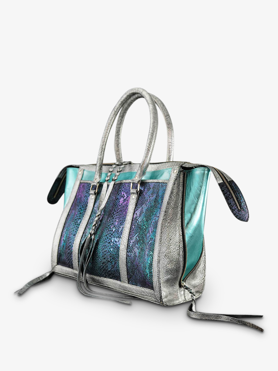 foto-vista-lateral-bolso-de-mano-de-cuero-business-azul-blanco-lerive-droite-l-chimere-polaire-paul-marius-w19l-ch-s-blu