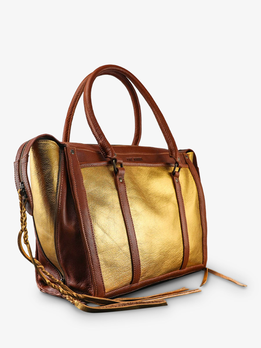 foto-vista-lateral-bolso-de-mano-de-cuero-business-marrón-dorado-lerive-droite-l-natural-dorado-paul-marius-w19l-l-g