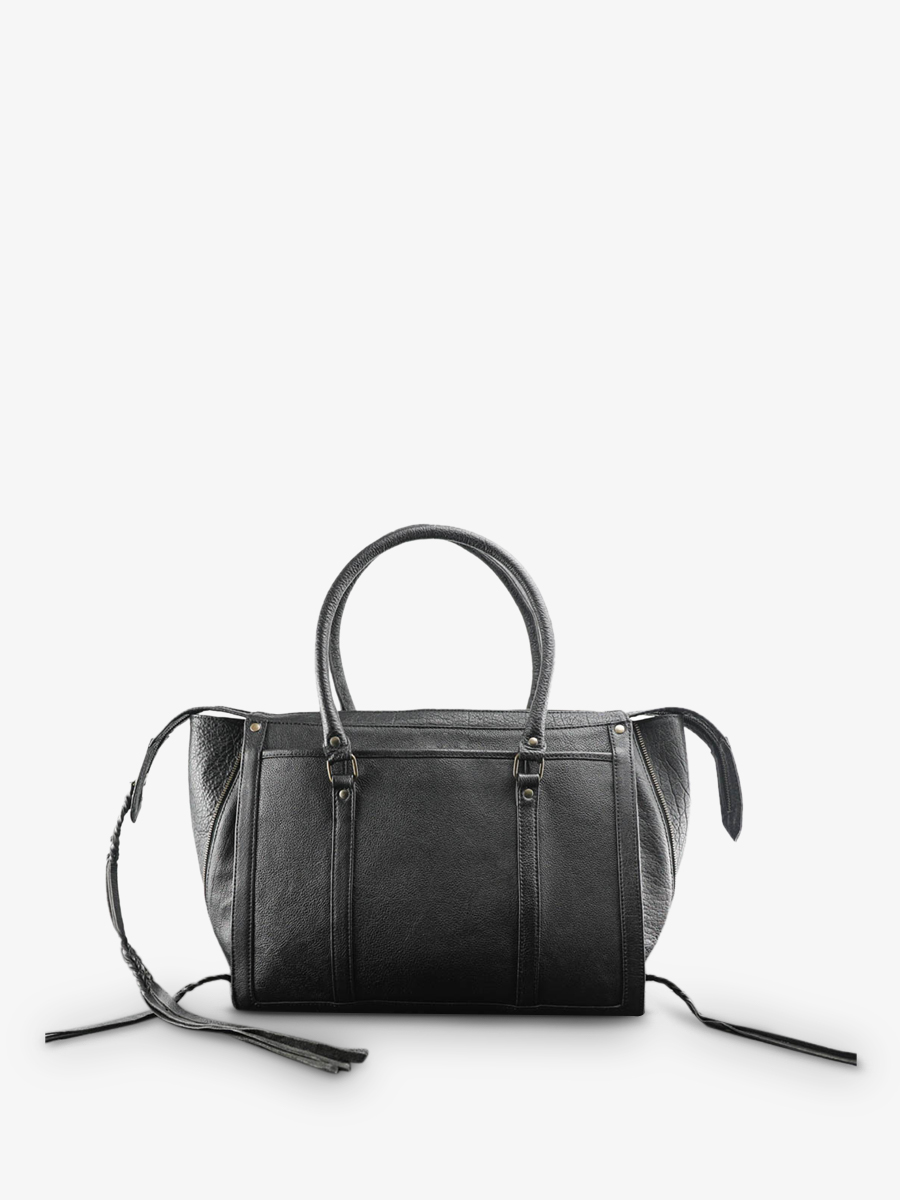 foto-vista-frontal-bolso-de-mano-cuero-mujer-negro-lerive-droite-m-negro-paul-marius-w19m-b