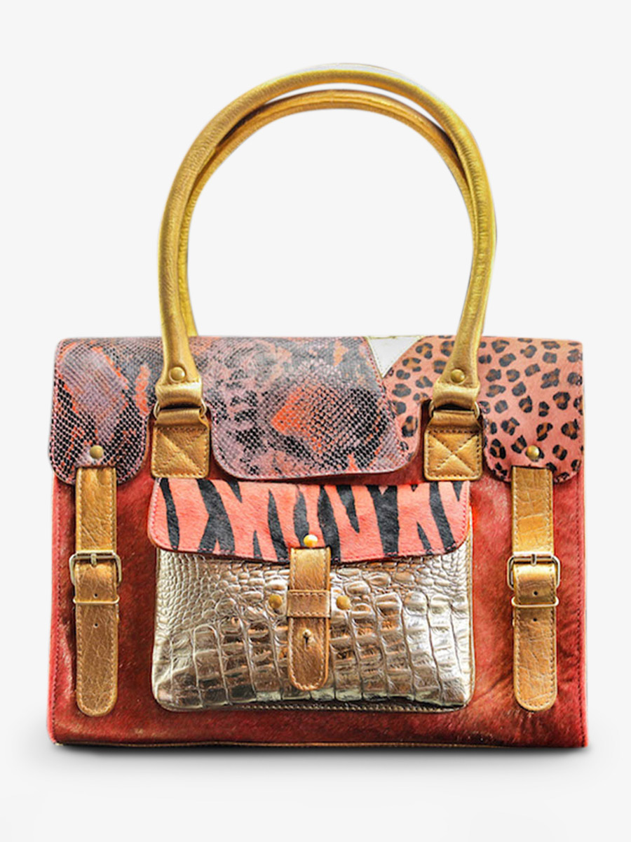 foto-vista-frontal-bolso-bandolera-cuero-mujer-rosa-dorado-lerive-gauche-m-chimere-rosa-dorada-paul-marius-w01m-ch-pi-g