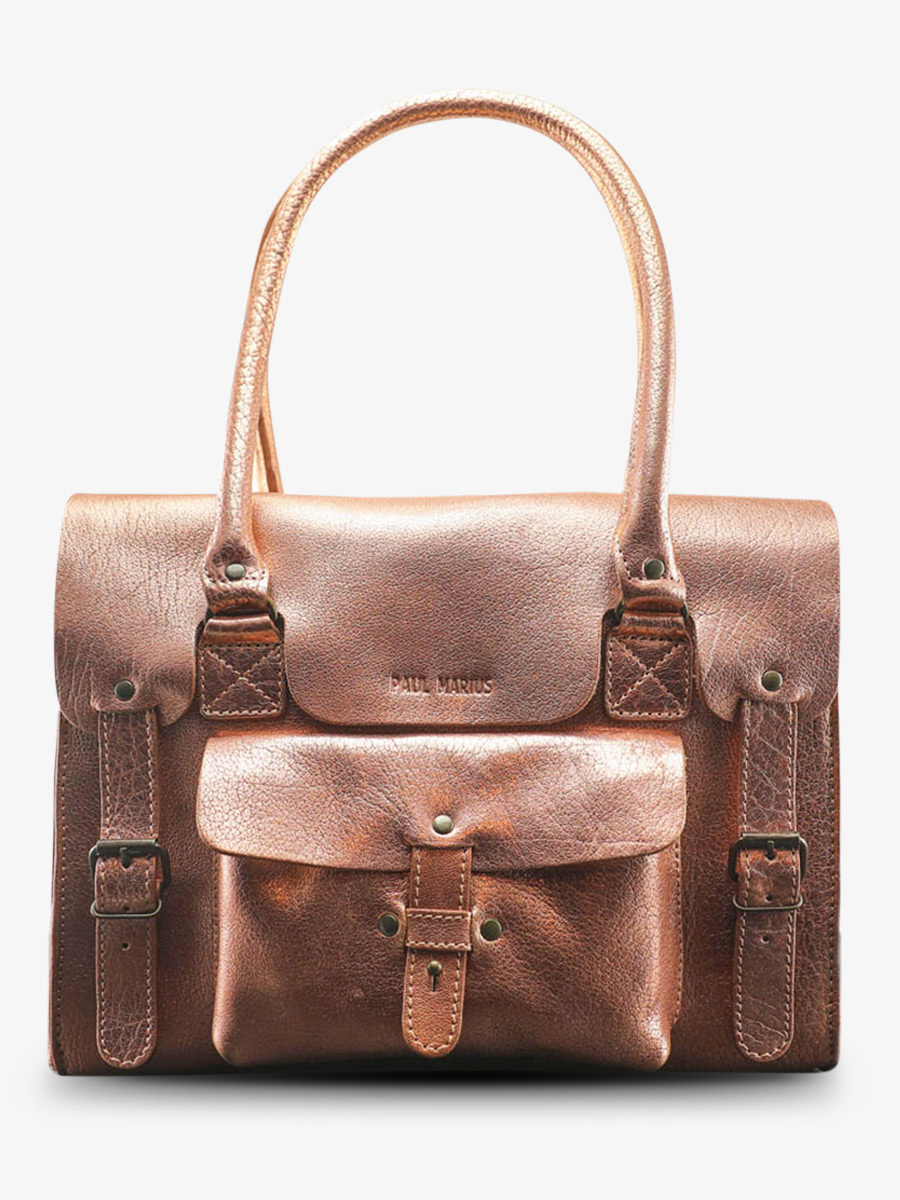foto-vista-frontal-bolso-bandolera-cuero-mujer-rosa-dorado-lerive-gauche-m-oro-rosa-paul-marius-w01m-g-pi