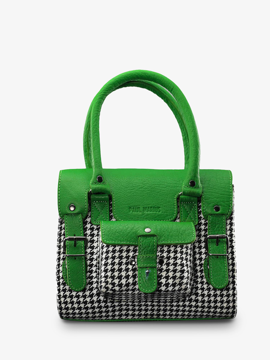 foto-vista-frontal-bolso-bandolera-cuero-mujer-verde-lerive-gauche-s-grand-prix-verde-ácido-paul-marius-w01s-hs-gr