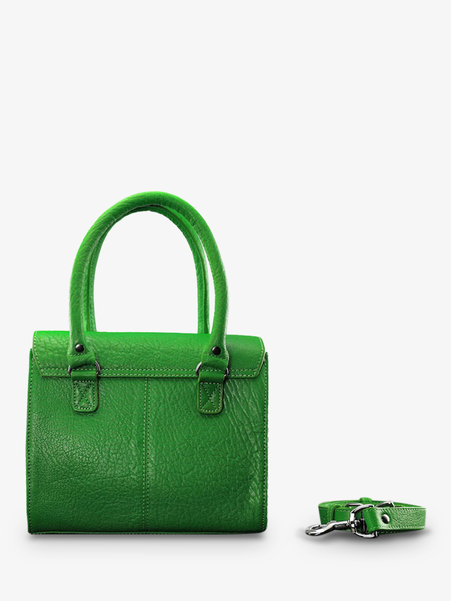 foto-vista-posterior-bolso-bandolera-cuero-mujer-verde-lerive-gauche-s-grand-prix-verde-ácido-paul-marius-w01s-hs-gr