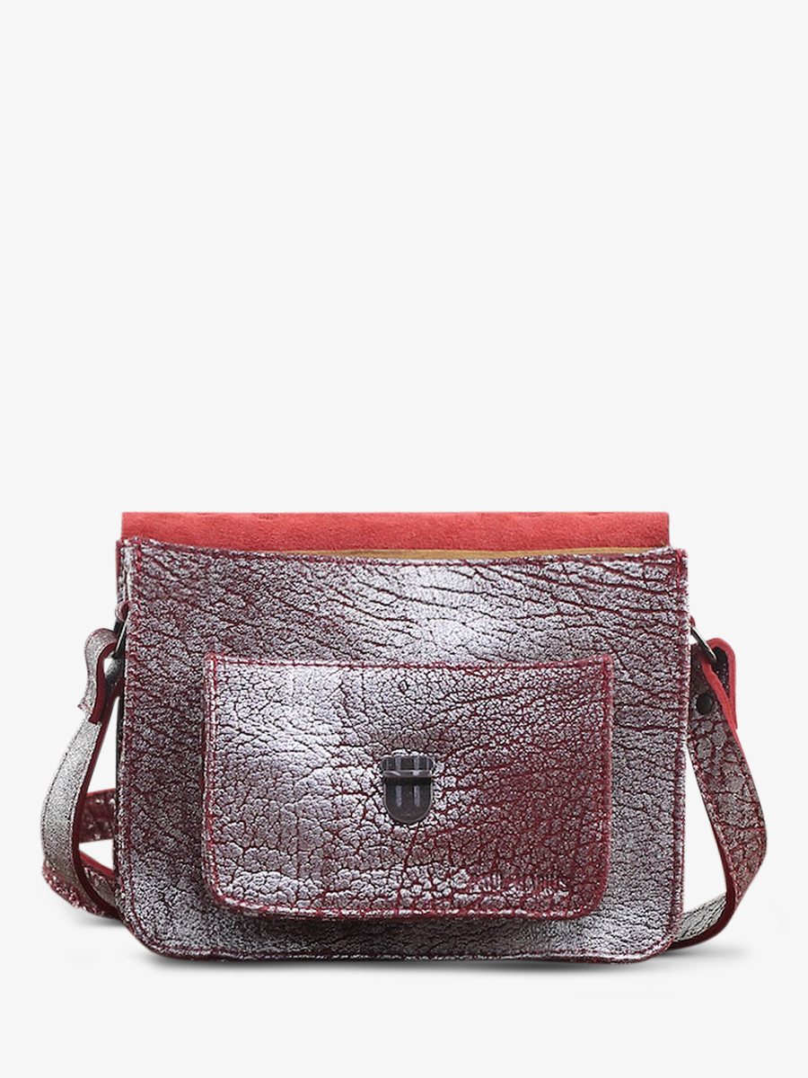 foto-vista-lateral-bolso-bandolera-cuero-mujer-plateado-mademoiselle-george-ladrillo-plateado-paul-marius-w05-rs