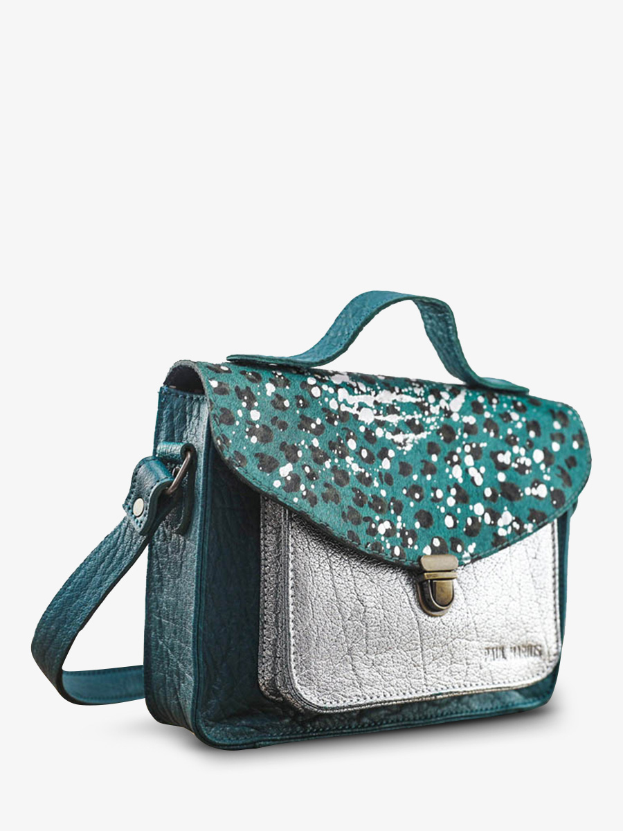 foto-vista-lateral-bolso-bandolera-cuero-mujer-azul-plateado-mademoiselle-george-leopardo-azul-piscina-plateado-paul-marius-w05-lp-blu-s