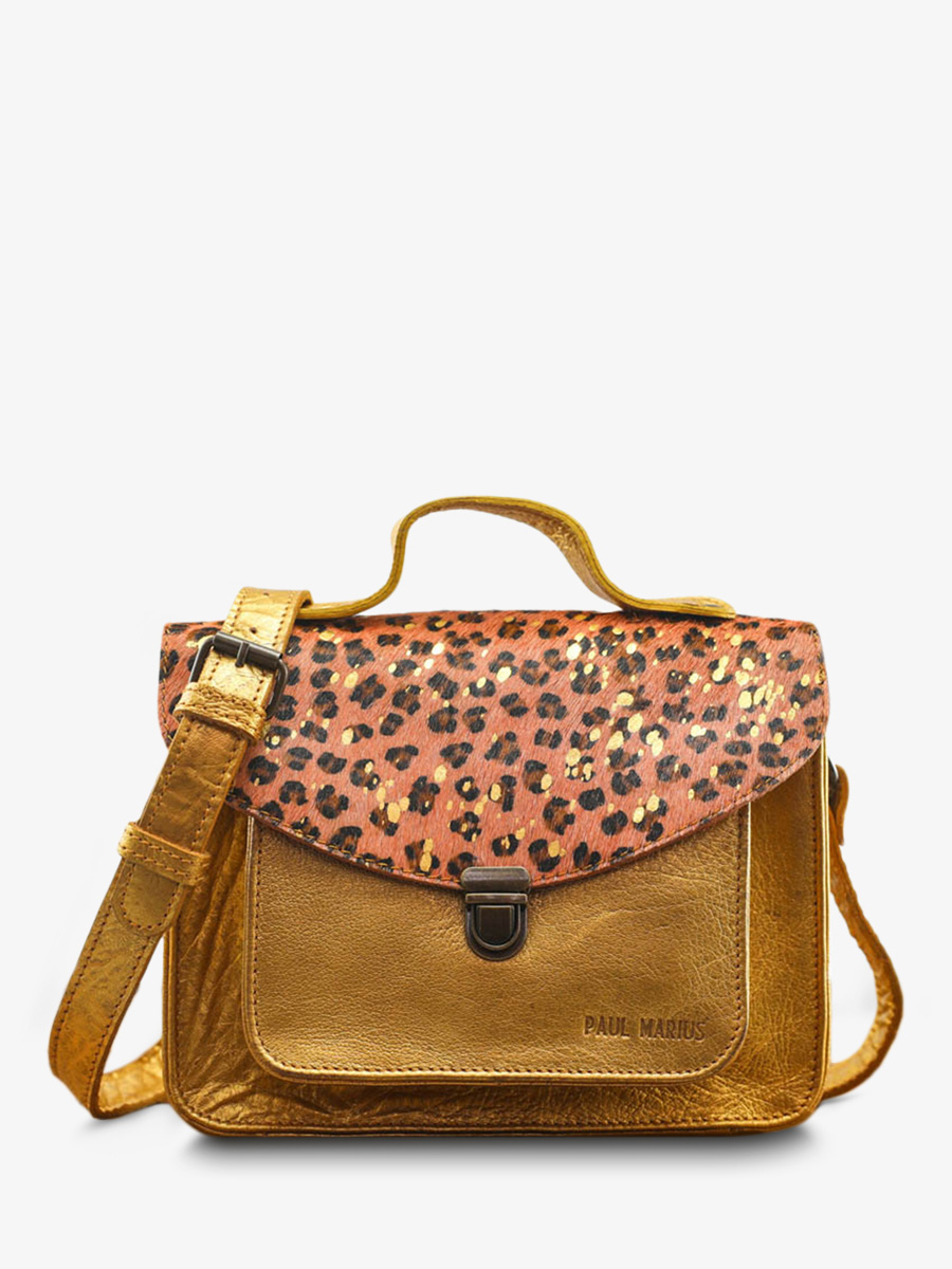 foto-vista-frontal-bolso-bandolera-cuero-mujer-rosa-dorada-mademoiselle-george-leopard-rosa-dorada-paul-marius-w05-lp-pi-g