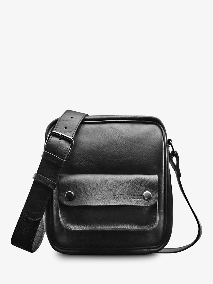 foto-vista-lateral-bolso-de-cuero-para-hombre-negro-lesaint-marc-paul-marius-m402-b